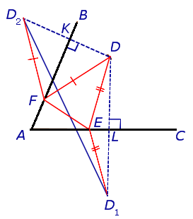 Математика: Задача: найти треугольник с меньшим периметром